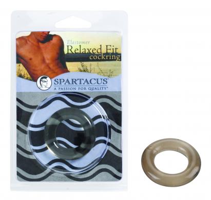 Elastomer Relaxed Fit Cock Ring Black