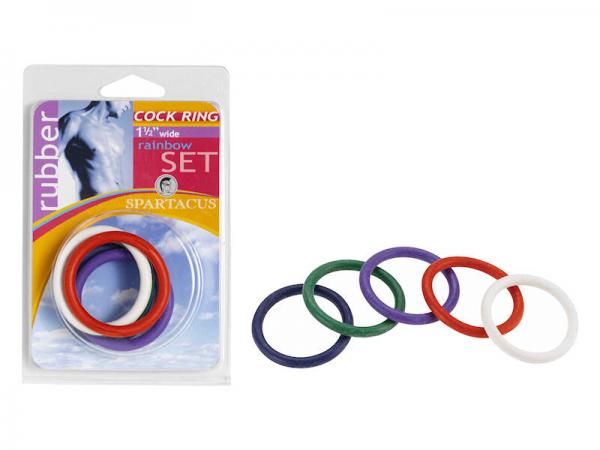 Rainbow Rubber C Ring 5 Per Set 1.5 Inch