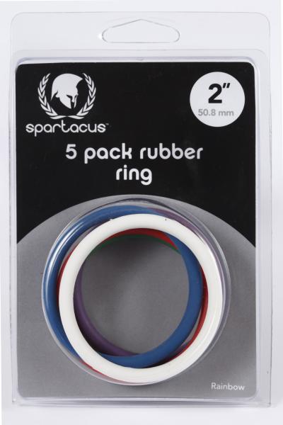 Rainbow Rubber C Ring 5 Pack 2 Inch