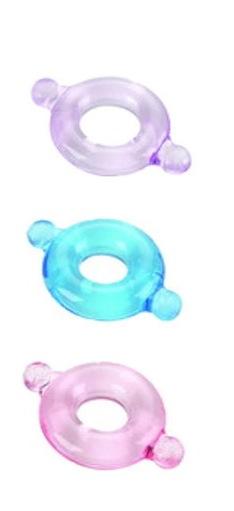 Elastomer C Ring Set Blue, Purple, Pink