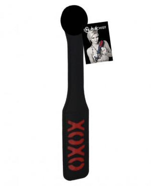 Sex And Mischief Xoxo Paddle Black 12 Inches