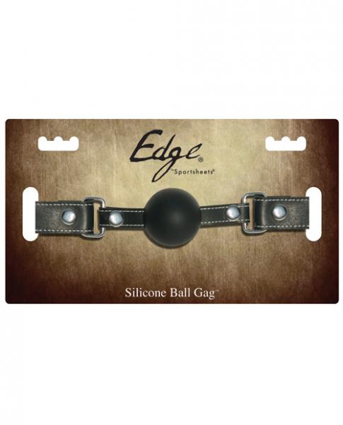 Edge Silicone Ball Gag Black O/S