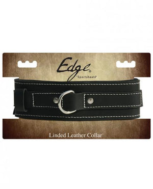 Edge Lined Leather Collar