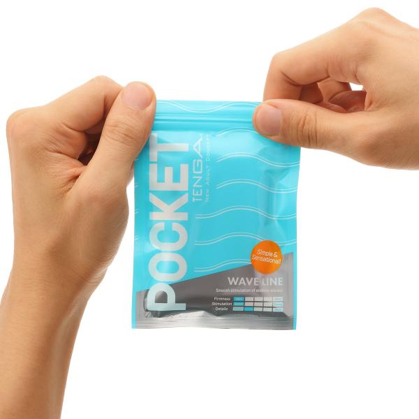 Tenga Pocket Masturbator Sleeve Wavy Line