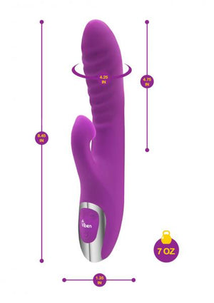 Viben Frenzy Rabbit Vibe W/ Clit Suction Berry