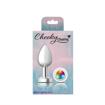 Cheeky Charms Light Up Silver Medium Plug