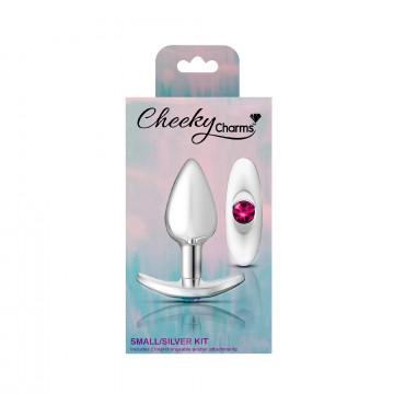 Cheeky Charms Butt Plug Set Iridescent/ Bright Pink