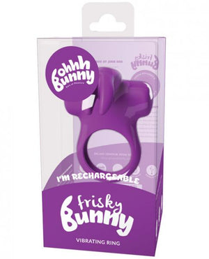 Frisky Bunny Vibrating Ring Purple