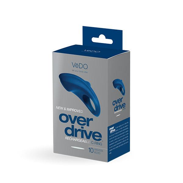Vedo Overdrive Plus Rechargeable Cock Ring Blue
