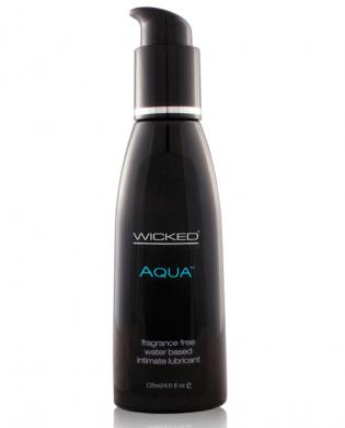 Wicked Sensual Care Collection Fragrance Free 4 Oz Lubricant Aqua Waterbased