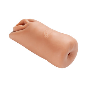 Cloud 9 Personal Double Ended Ribbed Stroker Beige