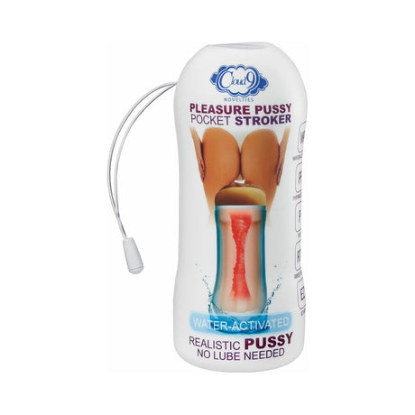 Cloud 9 Pleasure Pussy Pocket Stroker Water Activated Beige