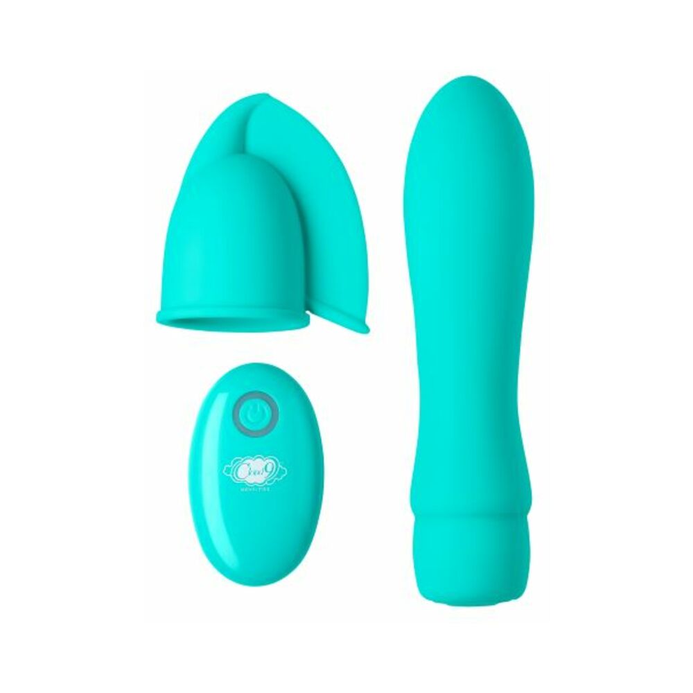Cloud 9 Health & Wellness Rechargeable G Spot Slim 8in Single Motor Aqua Blue