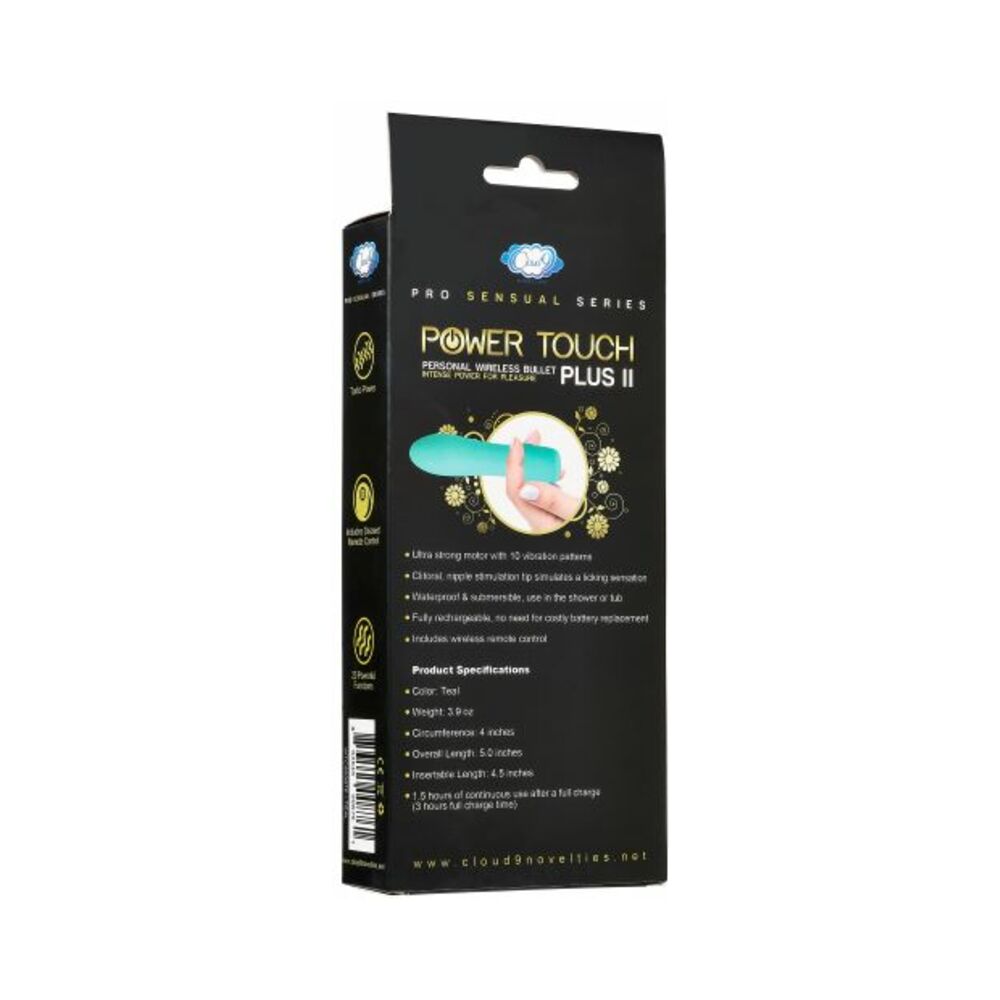 Cloud 9 Health & Wellness Rechargeable G Spot Slim 8in Single Motor Aqua Blue