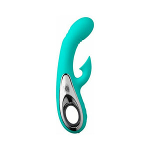 Cloud 9 G Spot Slim 7 Inches Dual Motors Teal Green Vibrator