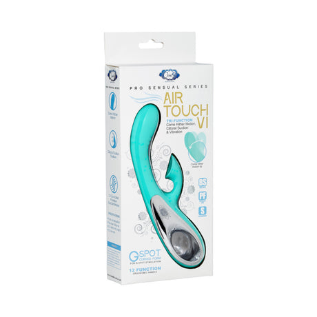 Cloud 9 G Spot Slim 7 Inches Dual Motors Teal Green Vibrator