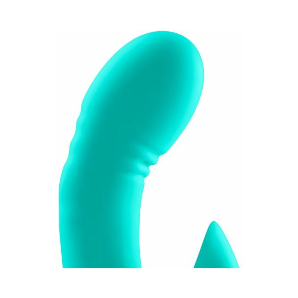 Cloud 9 G Spot Slim 7 Inches Dual Motors Teal Green Vibrator