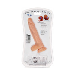 Cloud 9 Dual Density Real Touch 7 Inches Dong With Balls Brown