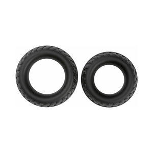 Pro Sensual Premium Silicone Dong With 3 C Rings Brown 7 Inches