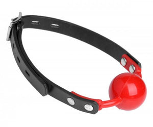 Hush Red Silicone Ball Gag Matte Finish O/S