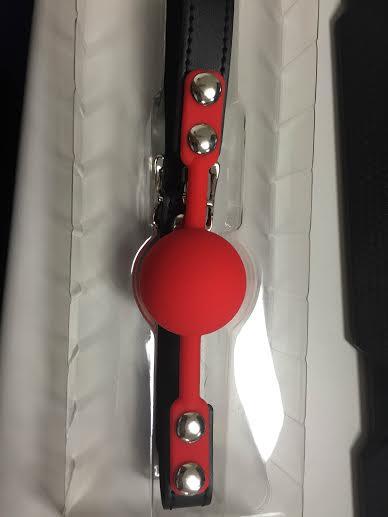 Hush Red Silicone Ball Gag Matte Finish O/S