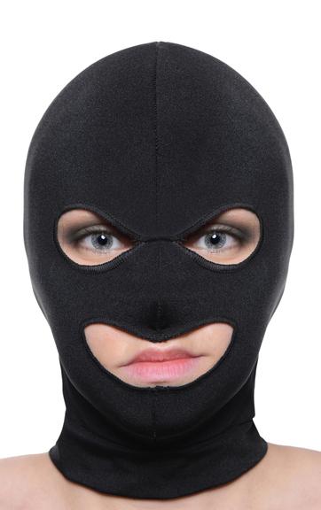 Facade Spandex Hood With Eyes And Mouth Holes Black O/S